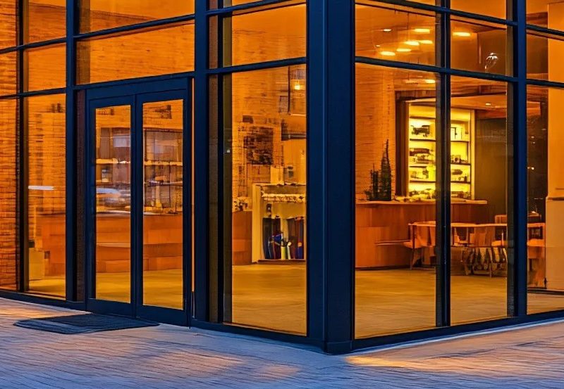 Aluminium Doors for Shop Fronts