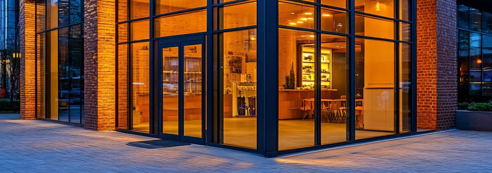 Aluminium Doors for Shop Fronts