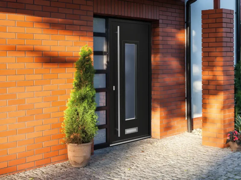 Grey Signature Aluminium Residential Door